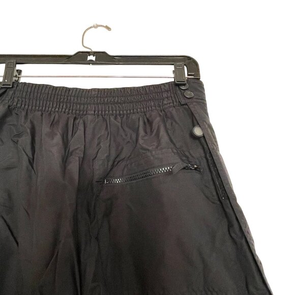 Rawik Black Snow Pants With Elastic Waist & Zipper Pockets Unisex Medium - Picture 4 of 6